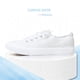 thumbnail image 2 of Zapatilla Obtaom Play Fashion para mujer de lona blanca lavada, 2 of 7
