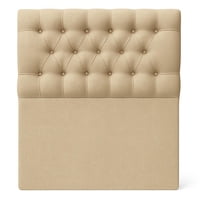 Ethan Desing - Respaldo De Cama 1 Plazas Beige Capitone