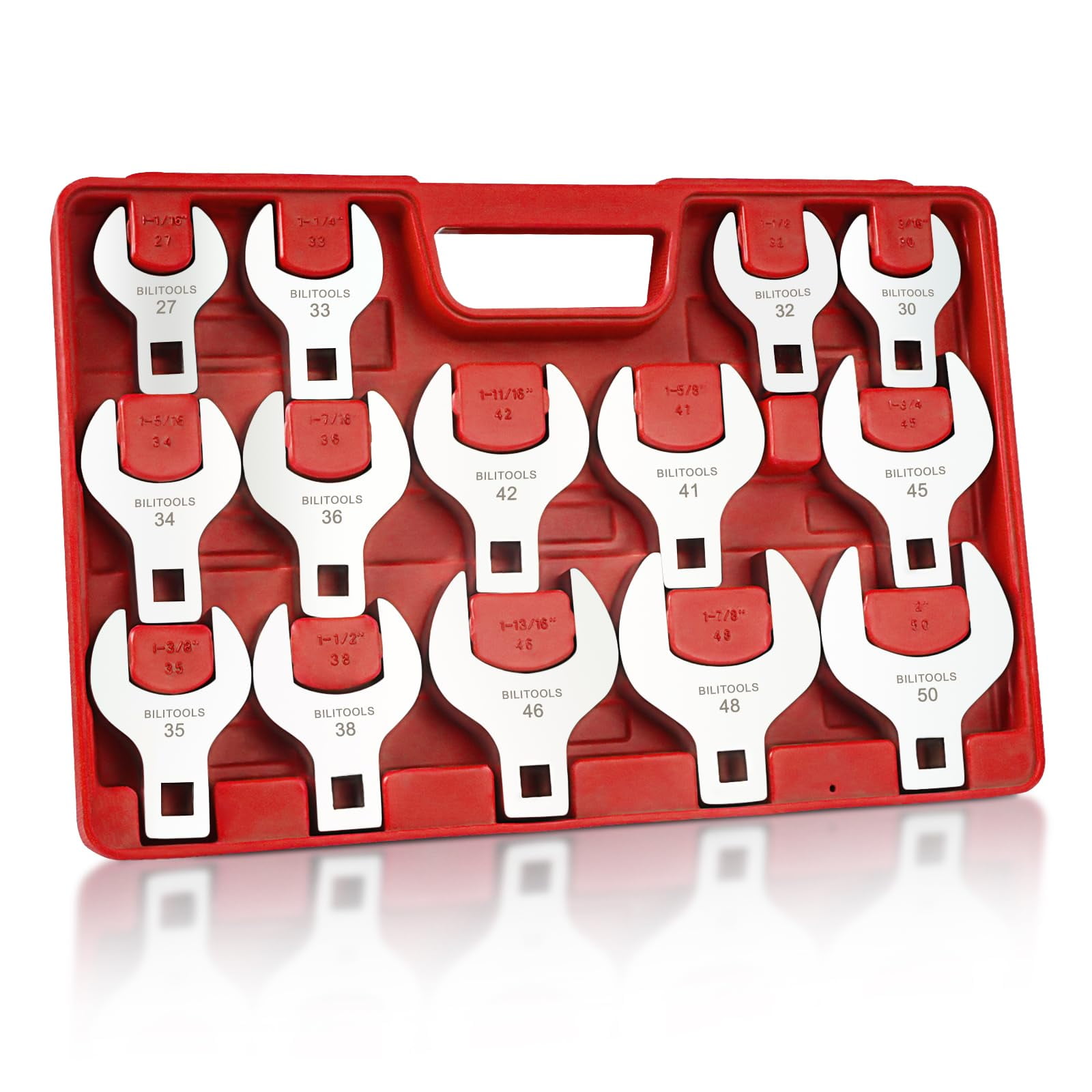Juego De Llaves Jumbo Con Forma De Pata De Gallo Bilitools, 14 Piezas, 1/2 Drive