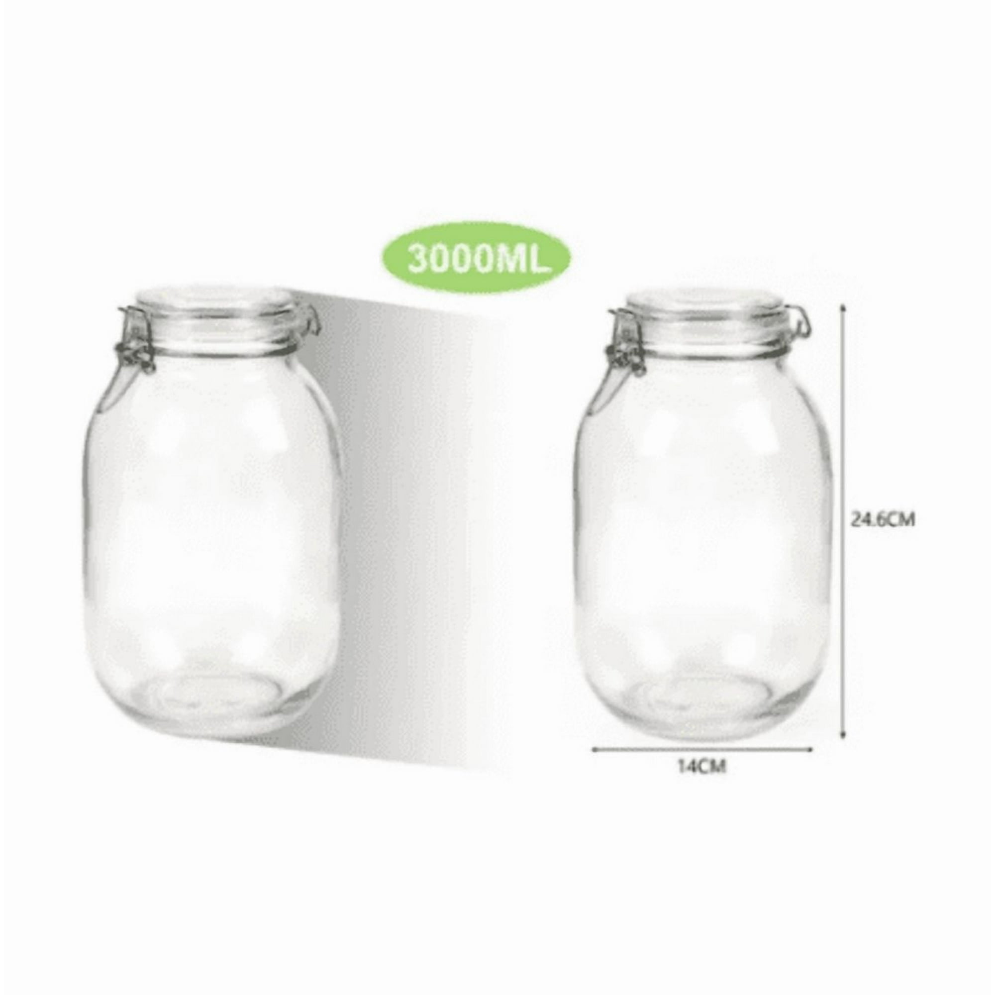 Genérico - Frasco Hermetico De Vidrio 3000ml