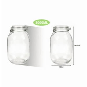 Genérico - Frasco Hermetico De Vidrio 3000Ml