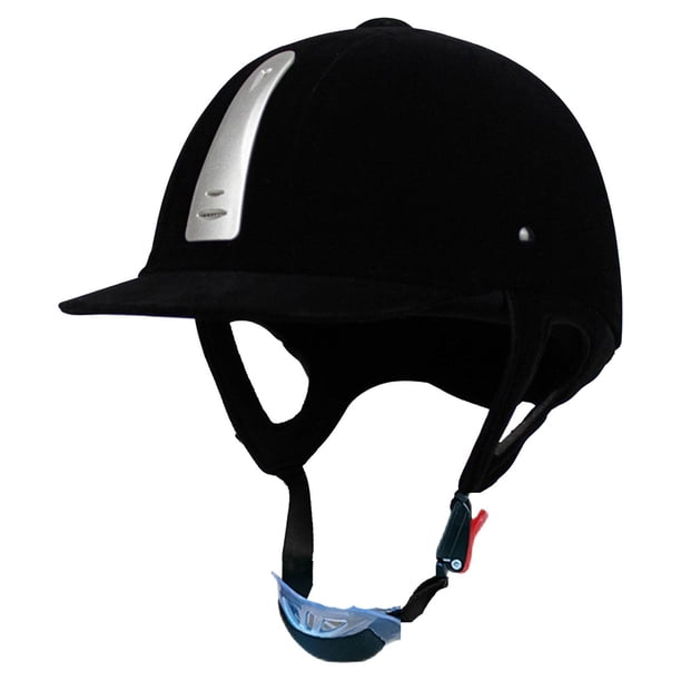 Casco de equitación, gorro de equitación de verano, gorro para deportes al aire libre, gorro de equitación, gorra de equitación, equipo de equitación Plateado negro