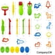 thumbnail image 3 of Kit de 26 moldes de plastilina de cristal para modelar arcilla, juego de herramientas de plastilina de plástico para niños, regalo para niños, 3 of 5