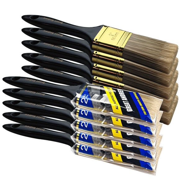 Pinceles de pintura Great Andrew, paquete de 10 piezas de 2 pulgadas