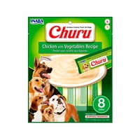 Churu - Puré Cremoso Perro Sabor Pollo Con Vegetales Sachet, 160Gr