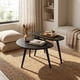 thumbnail image 5 of Juego Mesa De Centro Living Adriana Minimalista Convertible Negro, 5 of 8