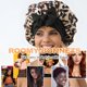 thumbnail image 3 of GDTOGRT Bonete de Satén para Mujer – Gorro de Dormir Leopardo‑Negro, 3 of 8