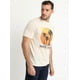 thumbnail image 3 of Polera Manga Corta Cuello Redondo Print Beige beige 2XL, 3 of 4