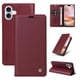 thumbnail image 1 of Funda Billetera de Cuero para iPhone 16 Plus con Tarjetero y Soporte - Tapa Magnética Rojo, 1 of 6