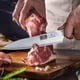 thumbnail image 5 of Cuchillo de Cocina HOSHANHO de 6 Pulgadas, Ultra Afilado, Acero Inoxidable Japonés de Alto Carbono, Cuchillo de Chef Multifuncional con Mango Ergonómico de Madera Pakkawood, 5 of 7