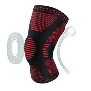 Recovery - Rodillera Deportiva Comprension Con Soportes Laterales, Gym, Crossfit - Talla M - Rojo