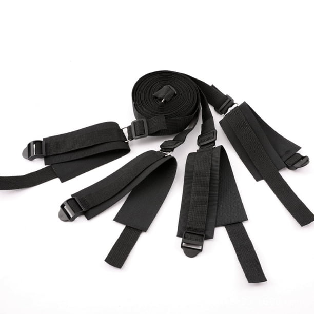1 set BDSM Bed Restraints Kit - Wrist and Ankle Cuffs for Secure Sexual Bondage and Position Support - Enhance Your Sex Play Experience