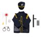 thumbnail image 3 of Traje de juego de rol de los ni?os de la policía de los ni?os traje de halloween conjunto de 8 piezas, 3 of 3