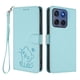 thumbnail image 1 of Motorola Edge 60 5G Funda Billetera de Gato, Verde Claro, 1 of 6