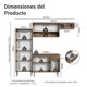 thumbnail image 3 of Kit Muebles de Cocina Madesa Emilly 229 cm 18 Marrón, 3 of 10