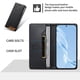 thumbnail image 3 of Funda Tipo Cartera de Cuero Sintético para Samsung Galaxy A13 Bloqueo RFID, con Ranuras para Tarjetas y Bolsillo para Efectivo, Cierre Magnético Fuerte Negro, 3 of 6