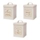 thumbnail image 5 of Juego De 3 Recipientes Para Encimera De Cocina, Elegantes Decoraciones Rústicas Para Oficina, Dormitorio, Cafetería, Blanco Lechoso, 5 of 5