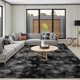 thumbnail image 1 of Alfombra Fluffy Tie-dye Gris Oscuro FinRèc Home 183 × 274 cm, 1 of 7
