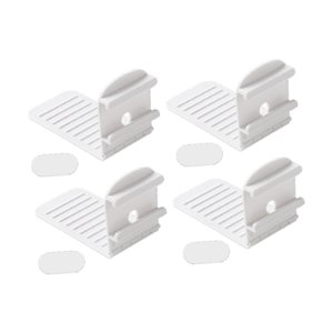 Magideal - 4 Clips Para Sujetar Sábanas, Sujetadores Para Colchones Y Sábanas, Prácticos, Fáciles De Usar, Antideslizantes, Para Regalo, Se Mantienen En Su Lugar Blanco
