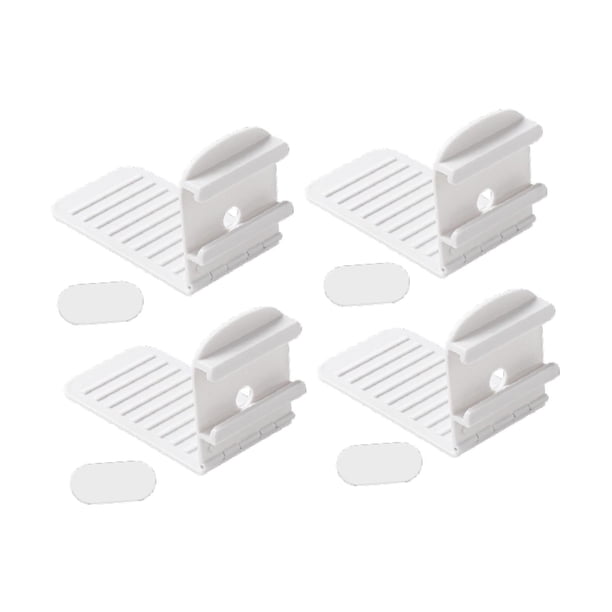 4 clips para sujetar sábanas, sujetadores para colchones y sábanas, prácticos, fáciles de usar, antideslizantes, para regalo, se mantienen en su lugar Blanco