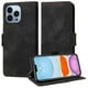 thumbnail image 1 of Carcasa FOXDOCK iPhone 12 Pro de cuero PU, diseño acolchado clásico, protección contra caídas y rayones, 1 of 5