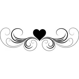 Rienda Libre Graphics - Decomural Love Heart Headboard Design Ws-18140