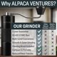 thumbnail image 5 of Molinillo de café Alpaca Ventures Manual de acero inoxidable, 5 of 6
