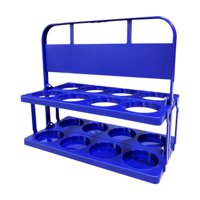 Magideal - Portador De Botellas De Agua De Fútbol, Portavasos, Portavasos En La Encimera De Trabajo, Plegable, Para Hockey, Estado Físico, Equipo, Bar, Viaje Azul