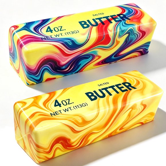 Juguete de presión bcgwyep 113 g Arcoíris marmoleado Pack de 2
