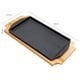 thumbnail image 4 of Plato / Bandeja Hierro Rectangular Con Base Madera 20X11.4X1.6 Cm, 4 of 4