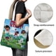 thumbnail image 3 of Press Start Bolso de tela con estampado de lienzo para mujer, bolsa de compras reutilizable y estética, con cremallera interior, regalo para mujer,38*45cm., 3 of 6