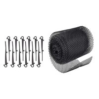 Magideal - Protector De Canalón De Malla Para Protección De Hojas, Pantalla, Basura Antiobstrucción 6M, Protectores De Bajada De Canalón Multiusos Para Jardín, H