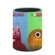 thumbnail image 3 of Jardín de Banban-theme Cylinder Pen Holder Pencil Organizer with Flannel Lining PVC Leather Material Cardboard Base for study work 10*8CM, 3 of 6