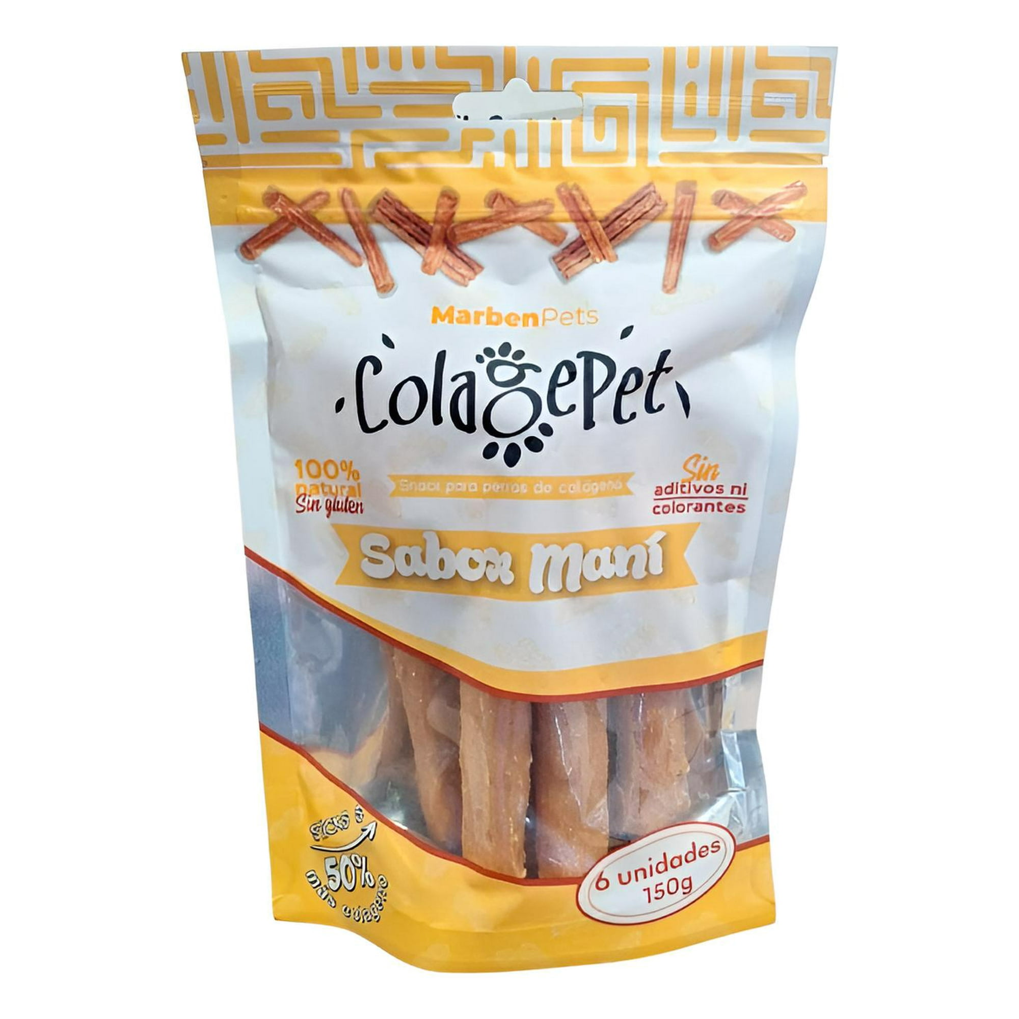 Colagepet Snack Para Perros 100% Natural Talla S Sabor Maní