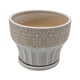 thumbnail image 3 of Macetero Maceta De Ceramica Blanco Patrones Beige Alto L, 3 of 7