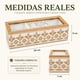 thumbnail image 2 of Organizador de Té de Madera Vintage con Tapa de Vidrio – 3 Divisiones, 2 of 6
