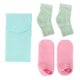 thumbnail image 3 of M Buder Juego Reutilizable de Calcetines de Gel Humectante y Envoltura para el Cuello, Mangas Hidratantes para Talón para Reparación de Piel Seca y Agrietada, Rosa/azul/verde, Talla Única (Juego de, 3 of 9
