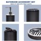 thumbnail image 3 of Set de accesorios de baño CERBIOR Bath Set de 6 piezas negro, 3 of 8