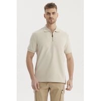 Fashionspark - Polera Hombre Textura Vertical Gris Claro