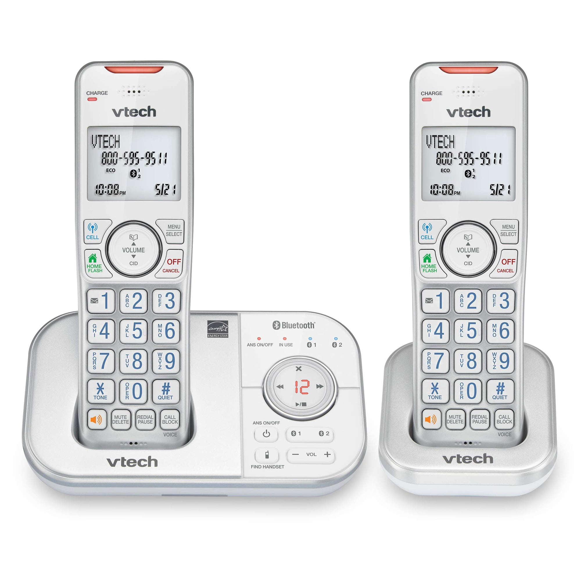 Teléfono Inalámbrico Vtech Vs112-27 Dect 6.0 Bluetooth 2 Handset