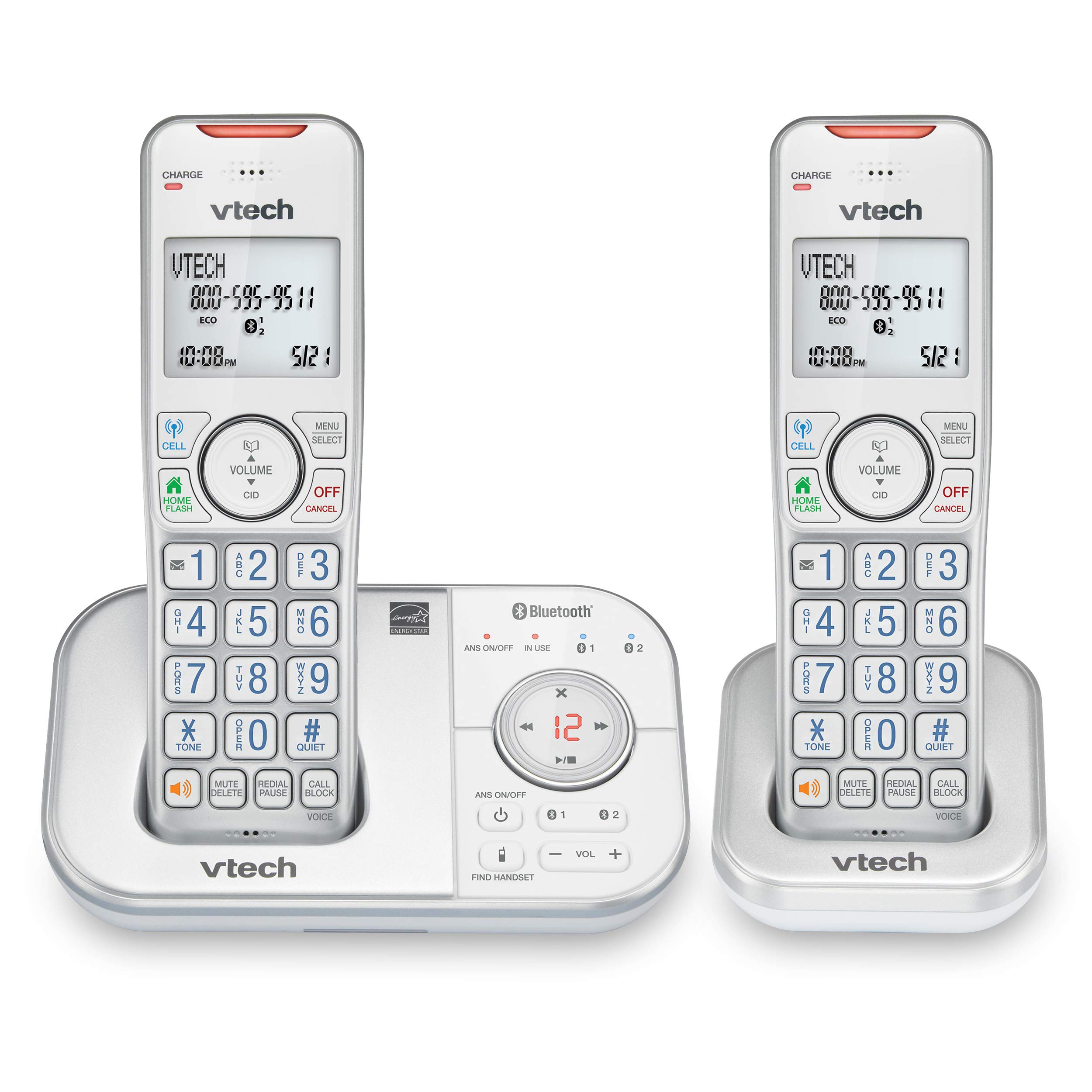 Teléfono Inalámbrico Vtech Vs112-27 Dect 6.0 Bluetooth 2 Handset