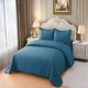 thumbnail image 1 of Cubrecama Premium Con Pompones King Color Azul, 1 of 4