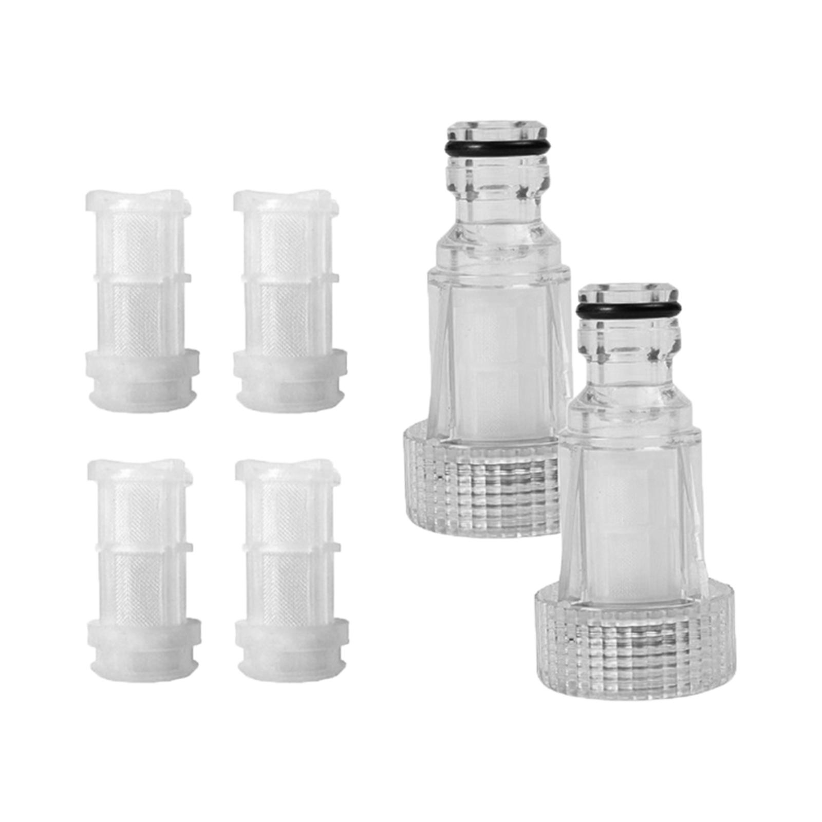 Magideal - Conexión De Filtro De Agua De 6 Piezas Para Máquinas De Lavado De Coches, Adaptador Para Sistemas De Lavado De Coches, Filtros De Conexión De Alta Pre