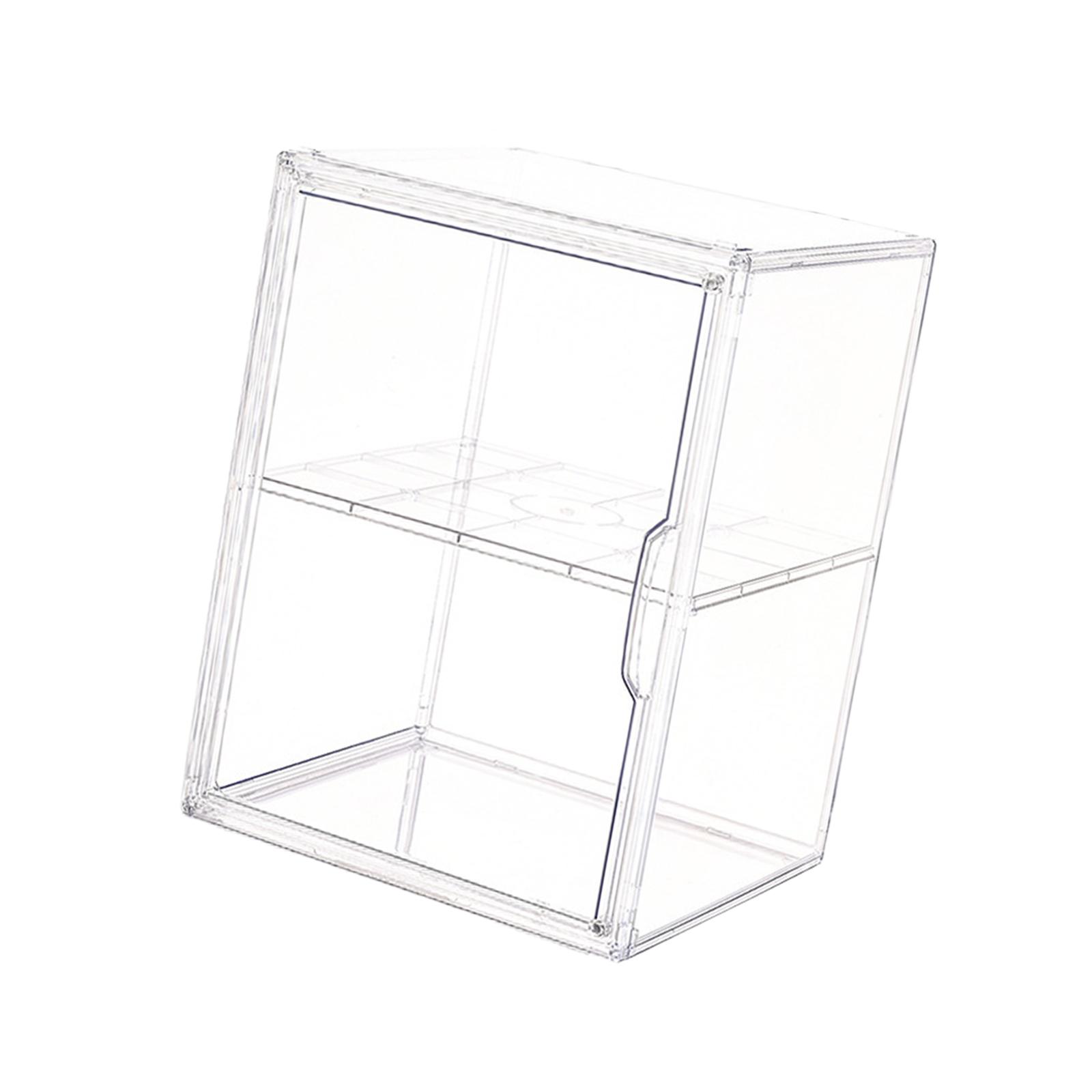 Bothyi - Figuras De Escaparate De La Vitrina De Exhibición Clear Stand De Toy Perfume Miniatures Doble Capa