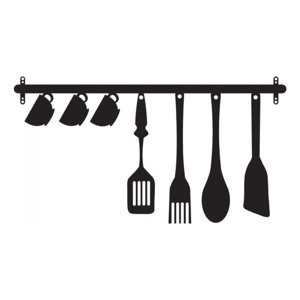 Rienda Libre Graphics - Decomural Kitchen Utensils Food Drink Ws-40878