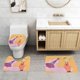 thumbnail image 2 of Juego de 3 Alfombras de Baño Mi Bella Genio Terciopelo Coral, 2 of 6