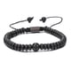 thumbnail image 1 of Xiao Hua Pulsera de Raíz de Yoga de Turmalina Negra con Cuentas Grandes, Pulsera de Cuentas Trenzadas con Piedra Preciosa Natural, Pulsera de Moda Ajustable, 1 Pieza, Negro, 1 of 3