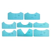 Bothyi - Regla De Camiseta Con 8 Herramientas De Alineación Para Todos Los Tamaños De Camisetas, Prensado En Caliente, Para Mujeres, Color Azul