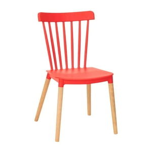 Pandalino - Silla Windsor Roja | Diseño Clásico & Cómodo Rojo