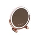 thumbnail image 2 of Espejo Led Madera Bambu Base Giratoria 360 Luz Natural Usb Mesa Rosa, 2 of 4